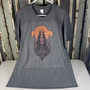 Gray Graphic T-Shirt Featuring Hecate